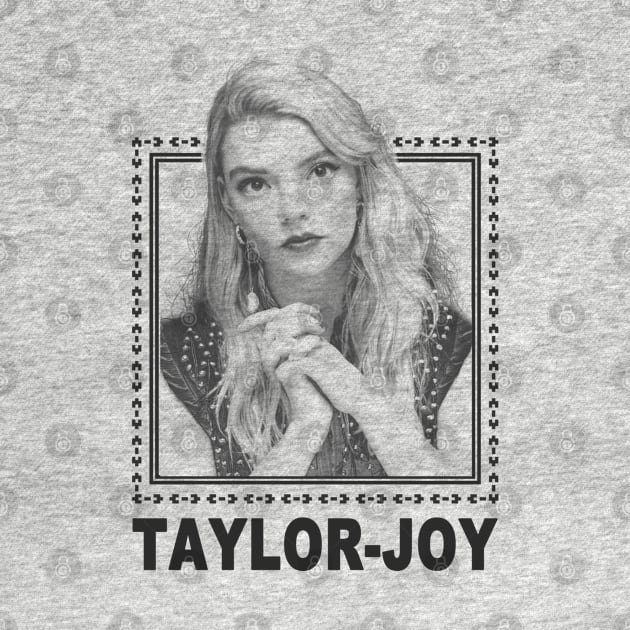 Anya Taylor Joy Vintage Retro Black Style by Iip Ratmono